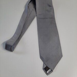 ALTEA Milano Pure Silk TIE Silver Grey Luxury Handmade in Italy